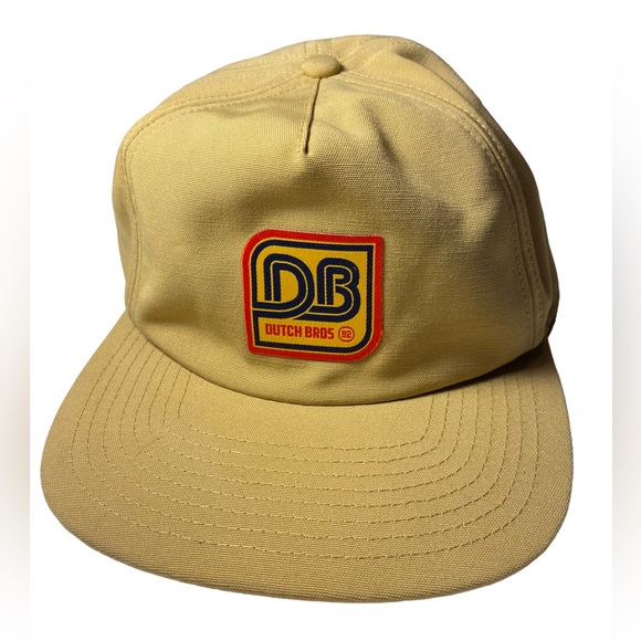 Dutch Bros Other - Retro DUTCH BROS Too Strong for Fear Tan SnapBack Employee Baseball Hat MINTY OS